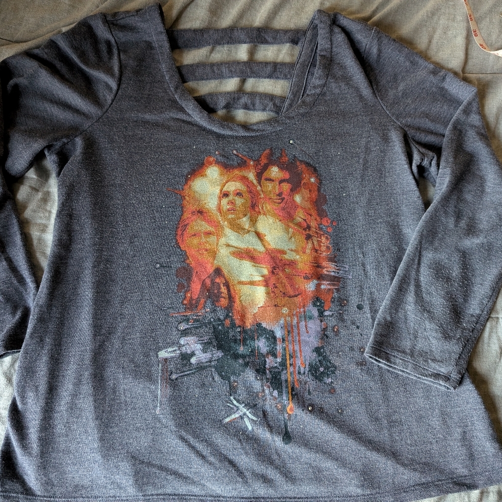 Star Wars & Rock‎ & Republic cages back sweatshirt SO Soft XL